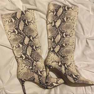 Steve Madden Snakeprint Boots